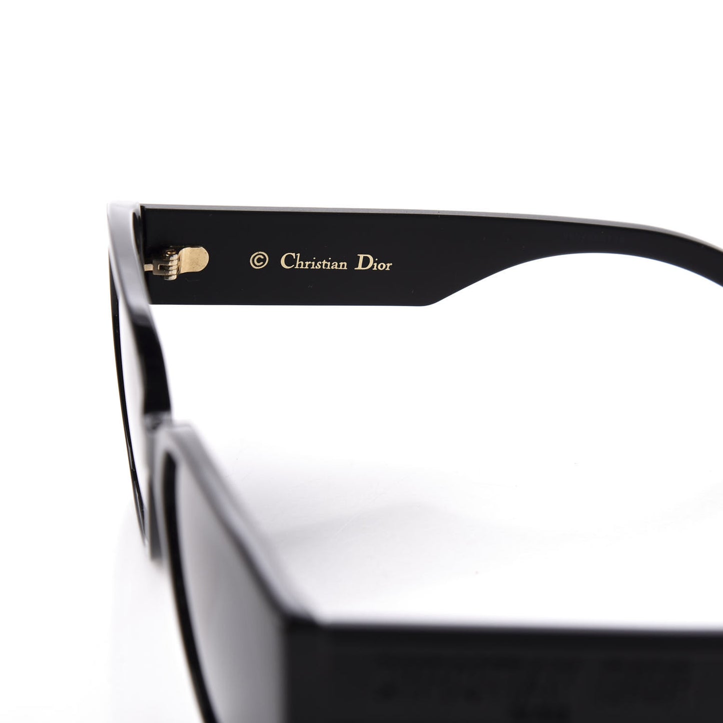 Acetate Square DiorID1 Sunglasses Black