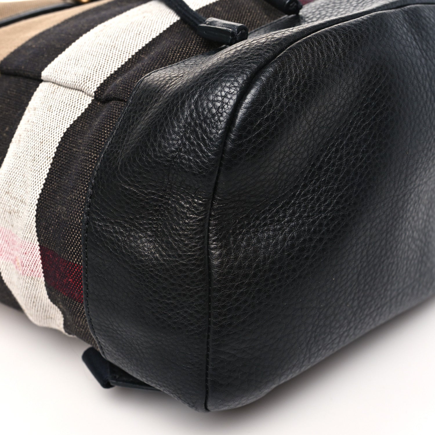 Burberry Canvas Mega Check Drifton Backpack Black 8 of 9