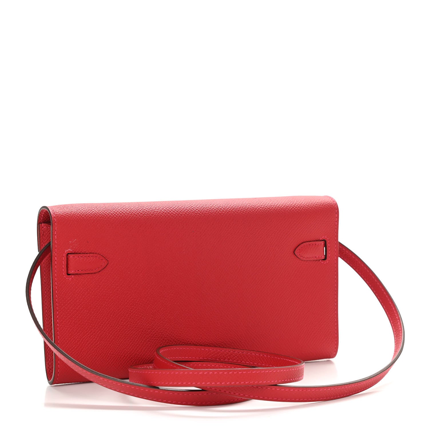 Hermes Epsom Kelly Wallet To Go Rouge Casaque 3 of 11