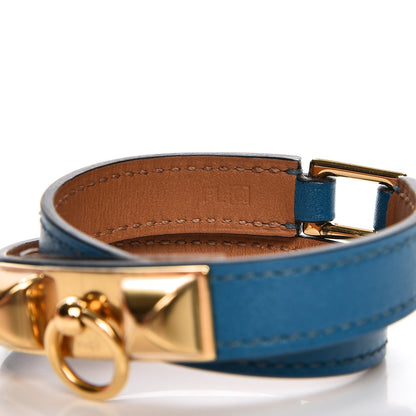 Hermes Tadelakt Rivale Double Tour XS Bleu Izmir 4 of 8
