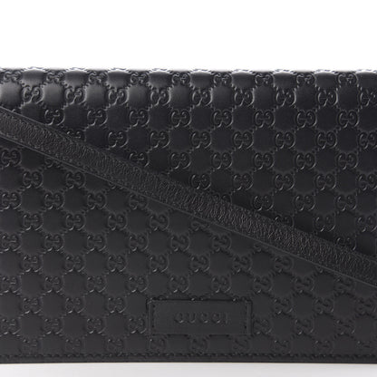 Gucci Microguccissima Crossbody Wallet Black 7 of 7