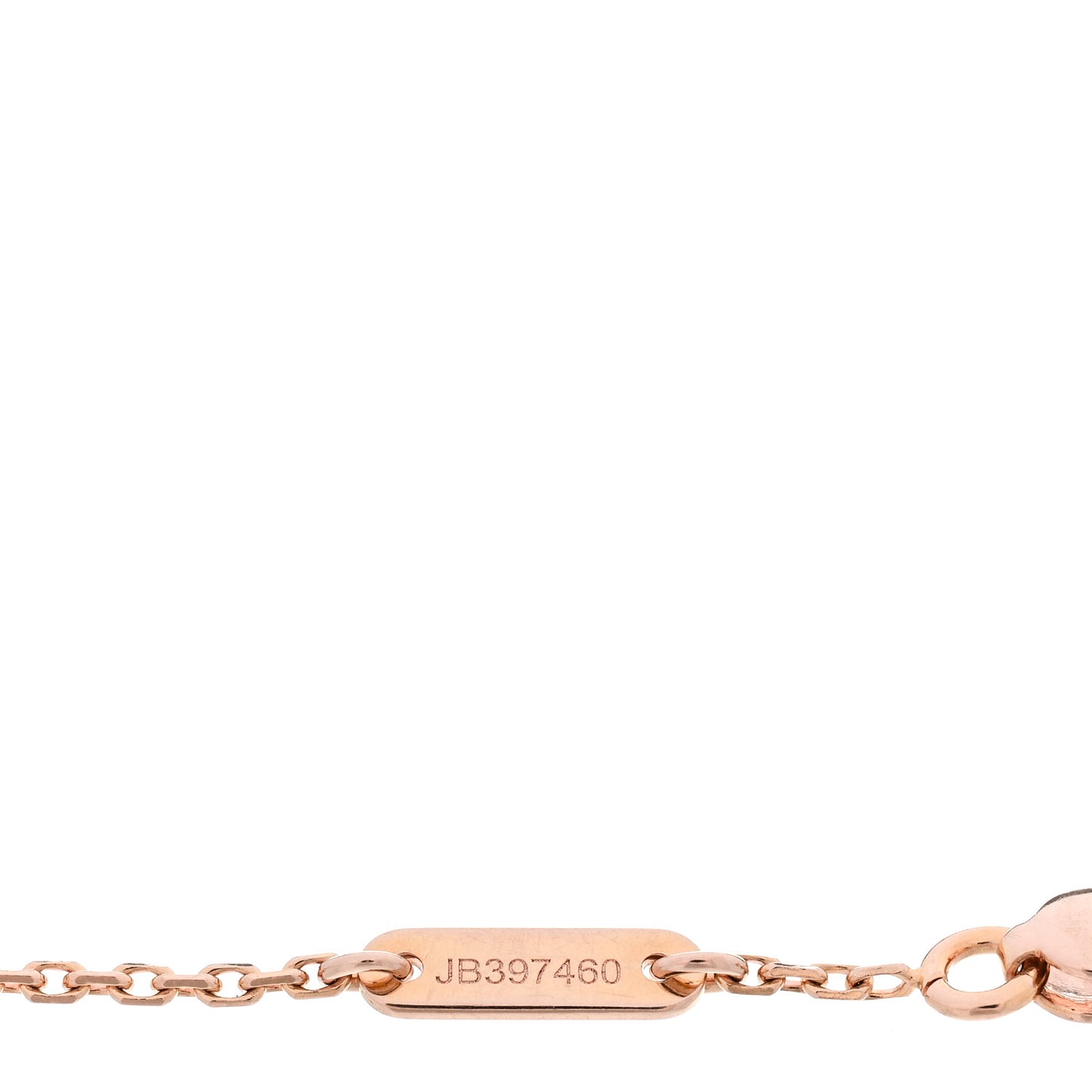18K Rose Gold Carnelian Sweet Alhambra Heart Bracelet