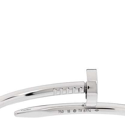 Cartier 18K White Gold Juste Un Clou Bracelet 18 3 of 4