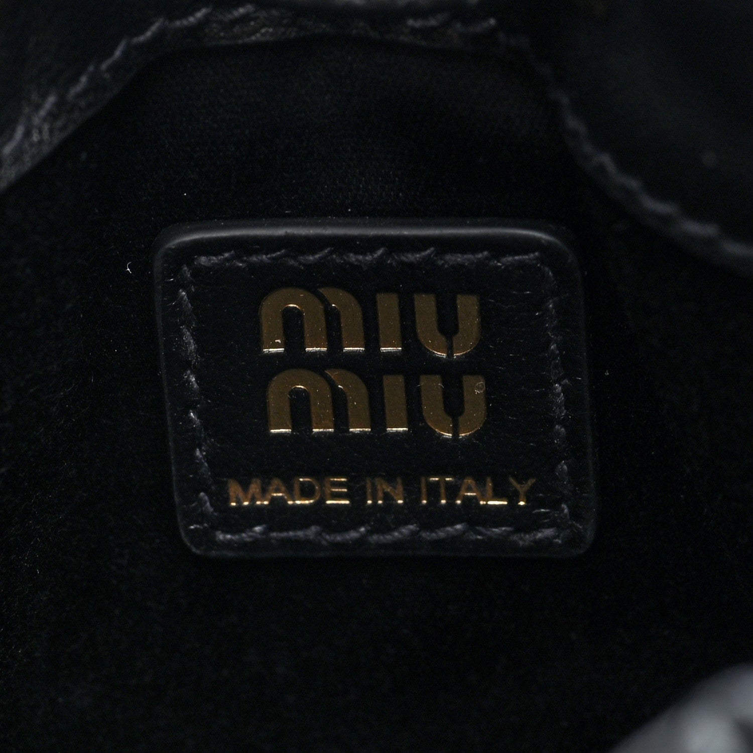 Miu Miu Nappa Matelasse Mini Drawstring Bucket Bag Black 6 of 9