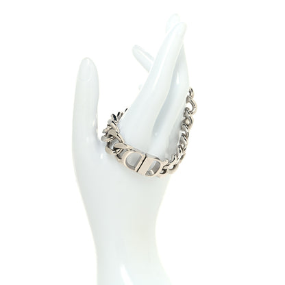 Christian Dior Brass CD Icon Chain Bracelet M Silver 2 of 5