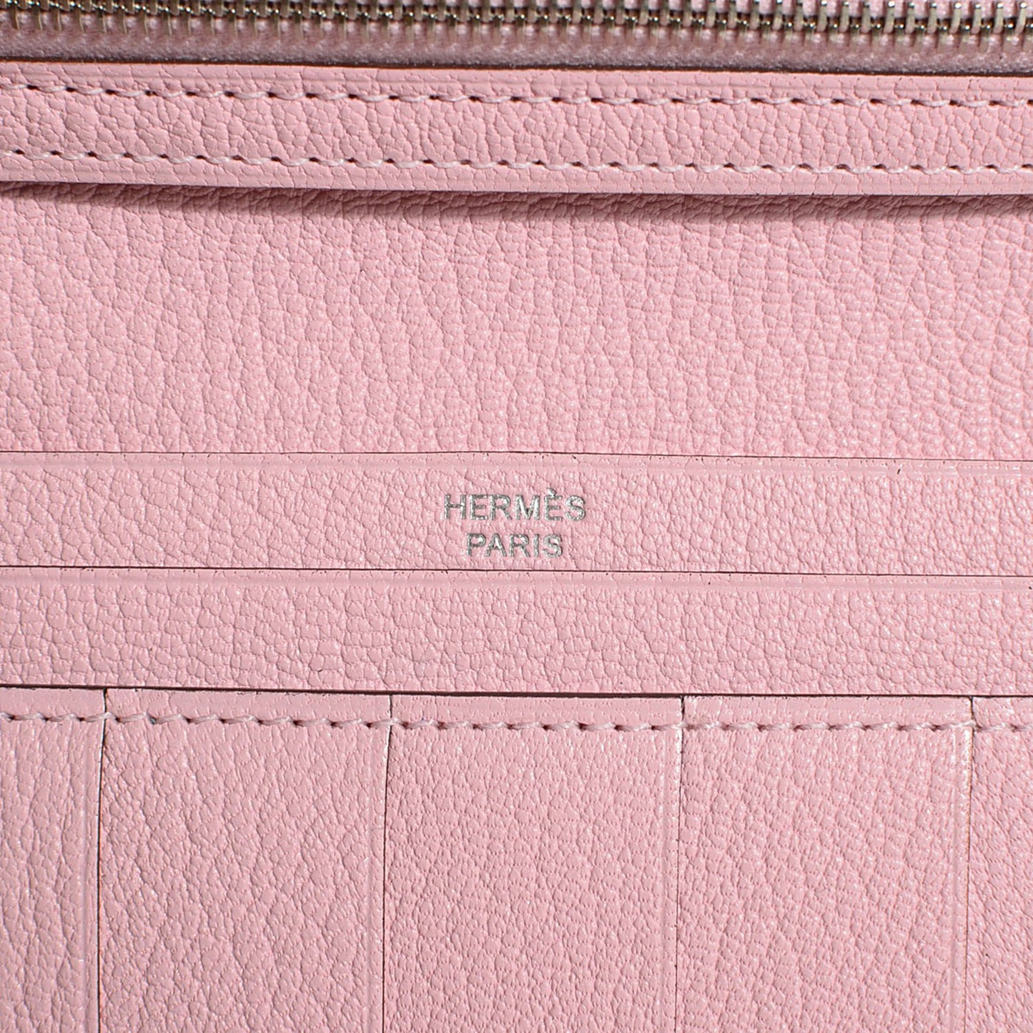 Chevre Mysore Bearn Gusset Wallet Rose Sakura