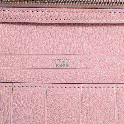 Hermes Chevre Mysore Bearn Gusset Wallet Rose Sakura 6 of 14