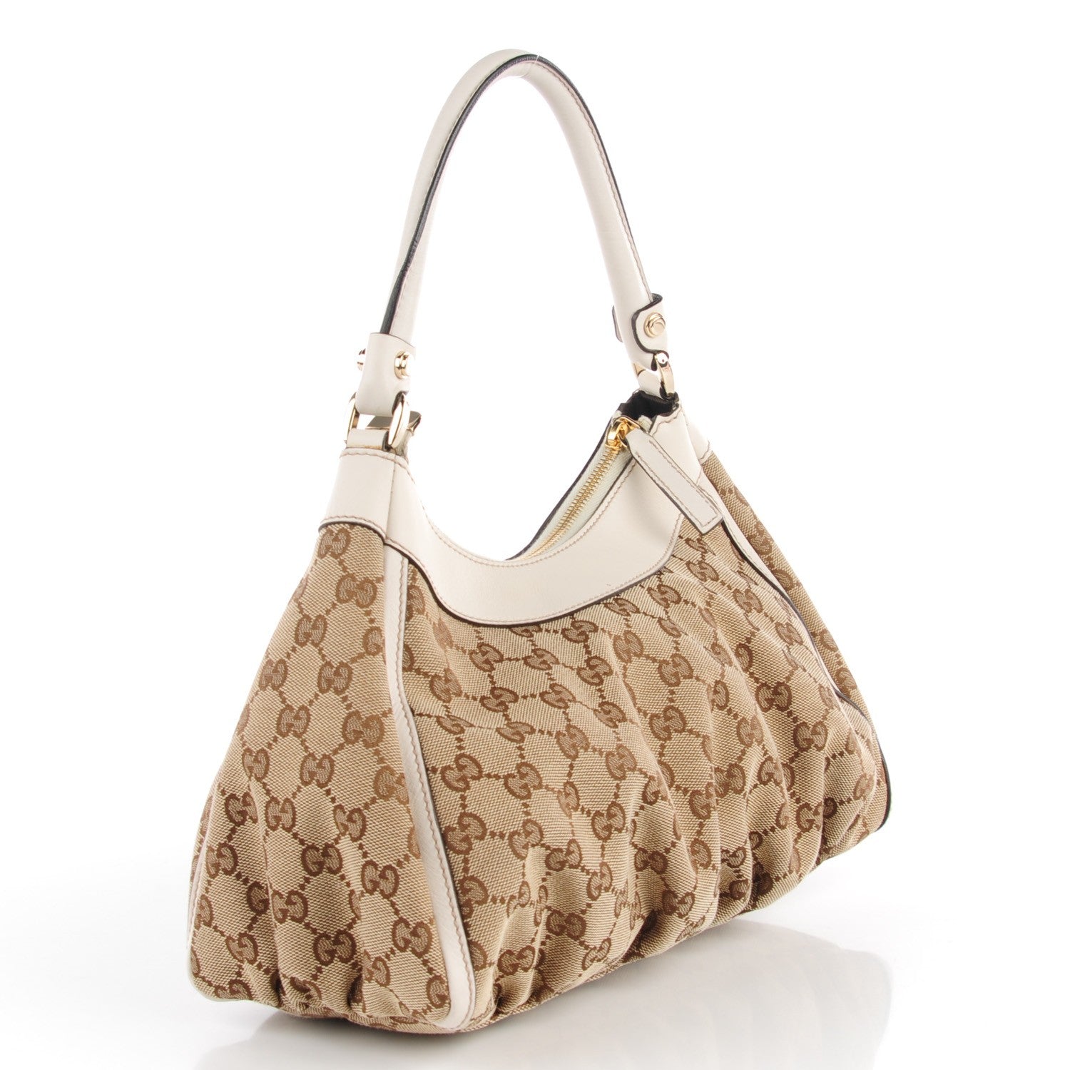 Gucci Monogram Medium D Gold Ring Hobo 3 of 7