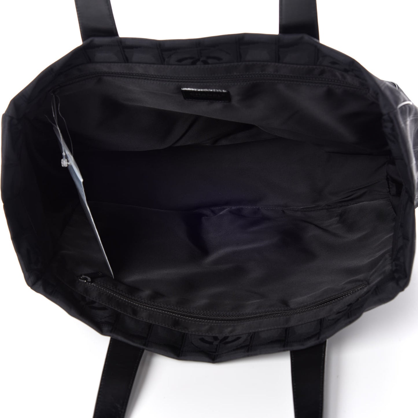 Nylon Large Travel Tote Black