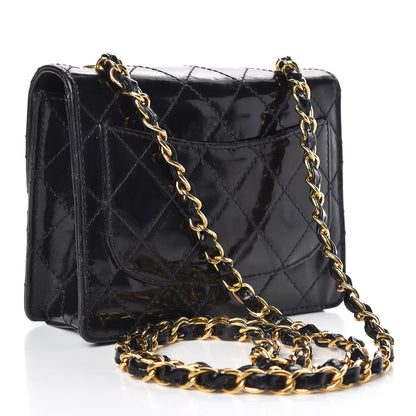 Chanel Glazed Calfskin Quilted Mini Square Flap Black 3 of 14
