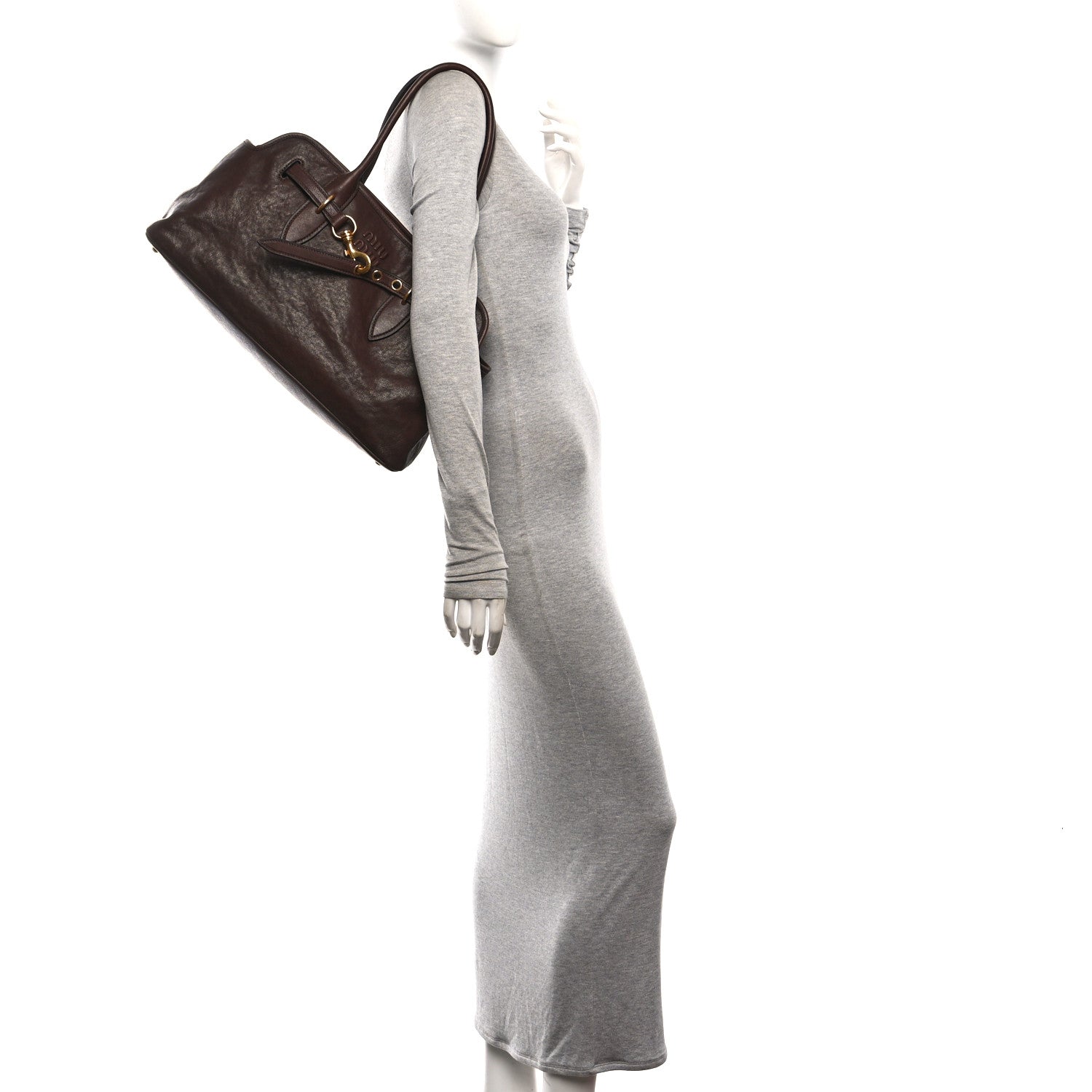 Miu Miu Nappa Large Aventure Bag Radica 2 of 9