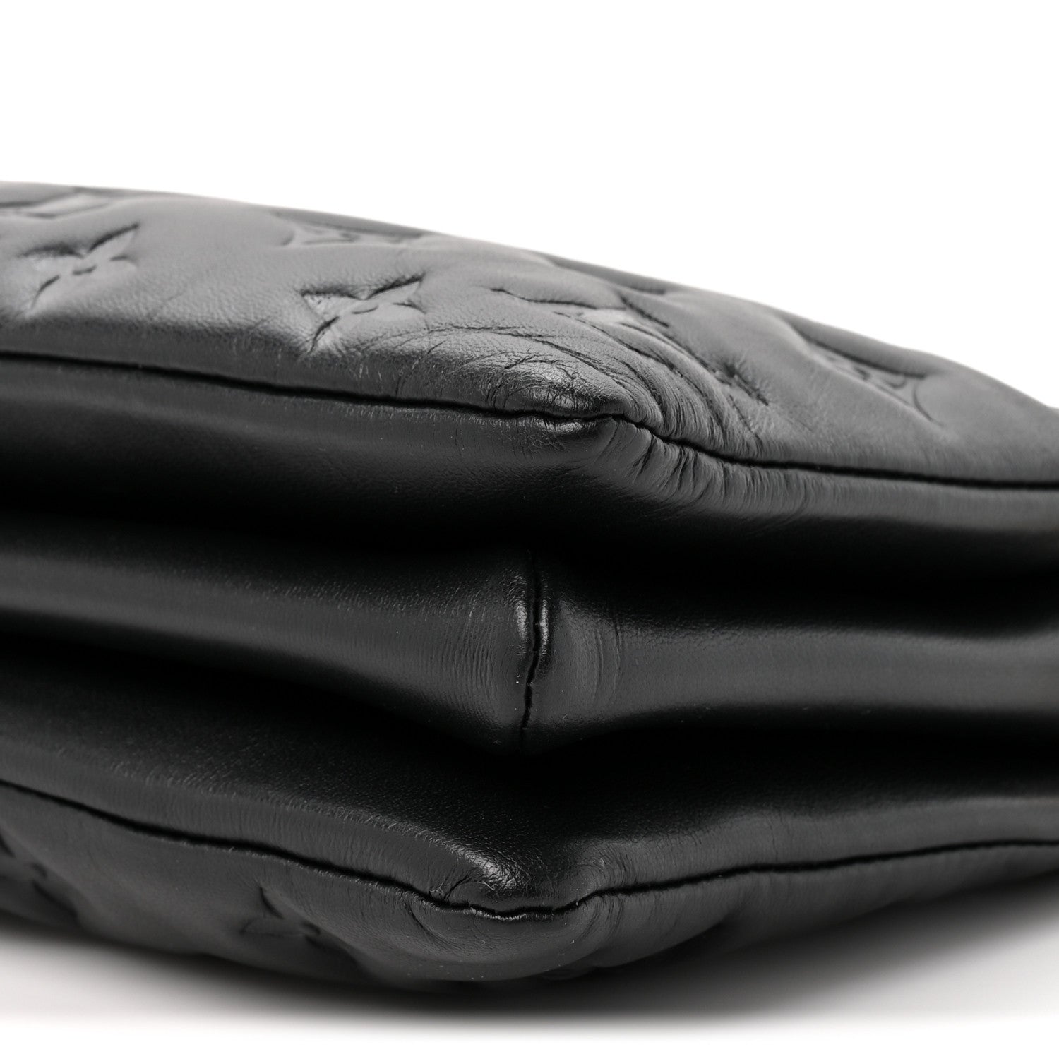 Louis Vuitton Lambskin Embossed Monogram Coussin BB Black 7 of 8