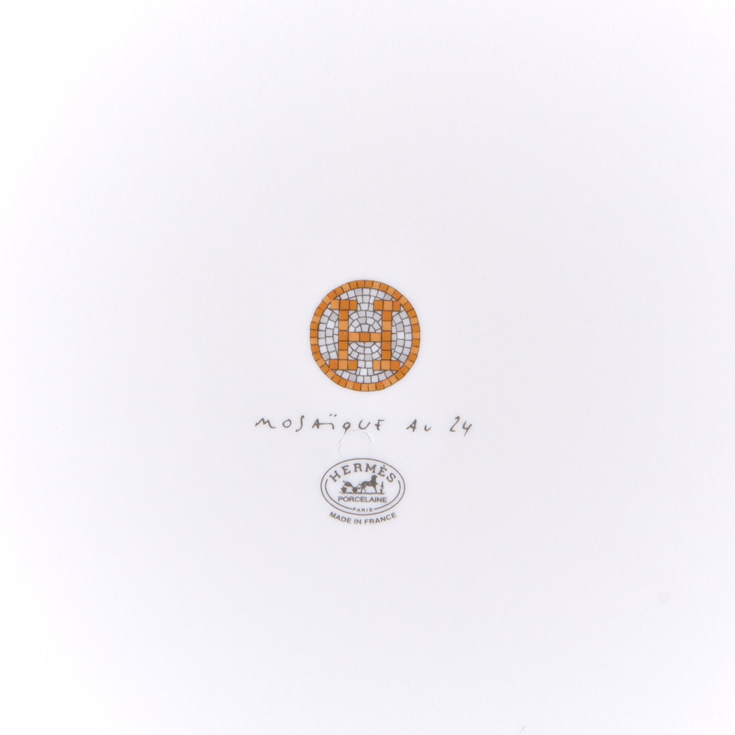 Porcelain Mosaique au 24 Square Plate 9.1"