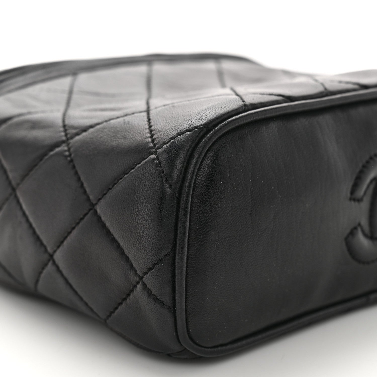Chanel Lambskin Quilted Tassel Shoulder Bag Black 10 of 13