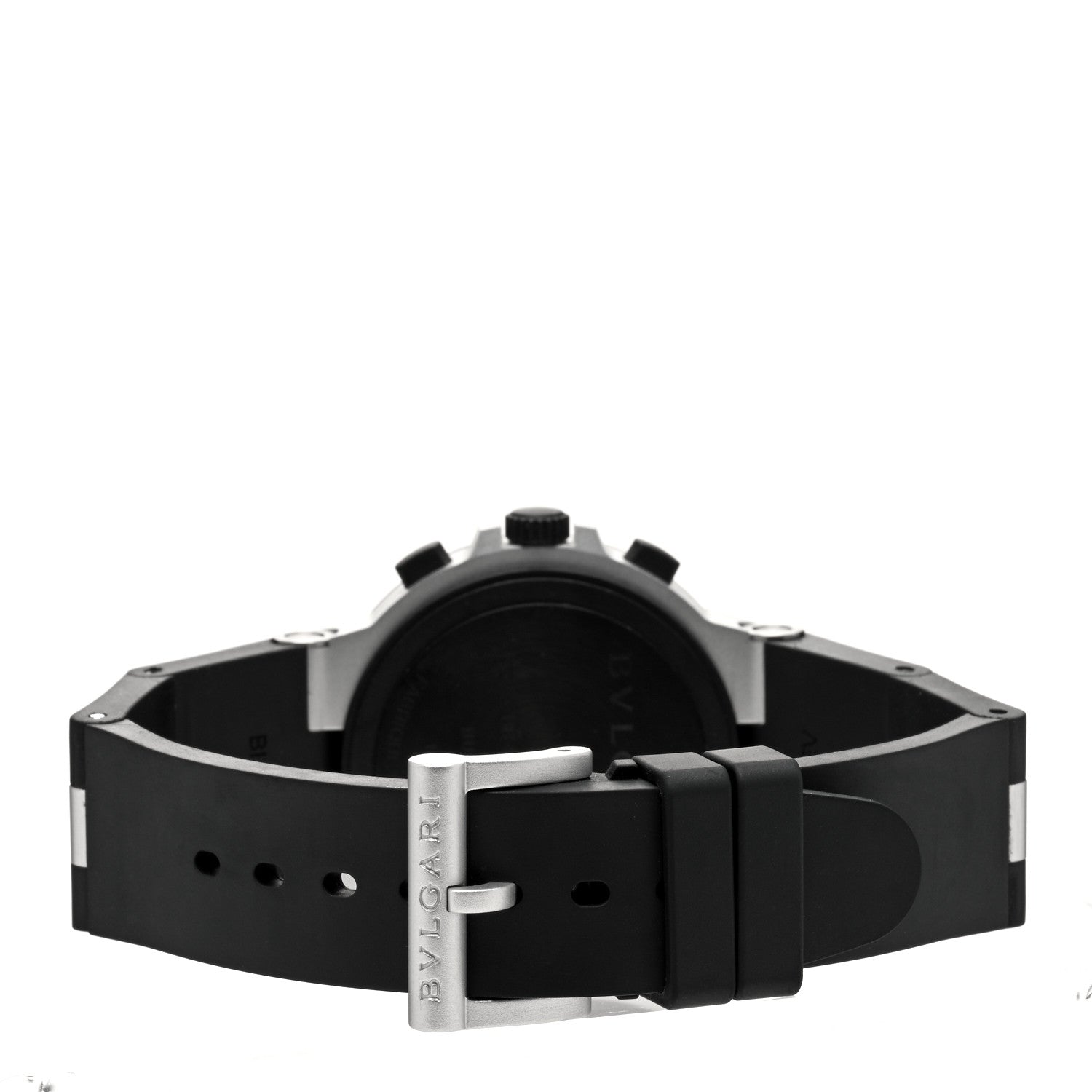 Bulgari Aluminum Rubber 40mm Diagono Chronograph Automatic Watch 3 of 4