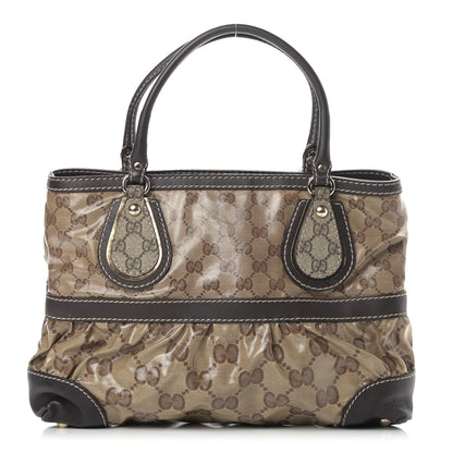 Gucci Crystal Monogram Medium Mix Tote Brown 1 of 10