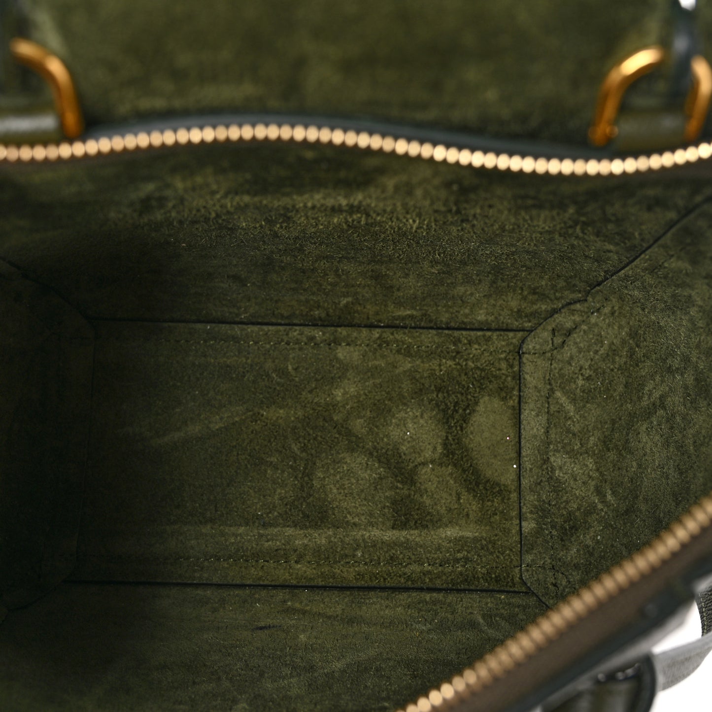 Grained Calfskin Nano Belt Bag Army Green