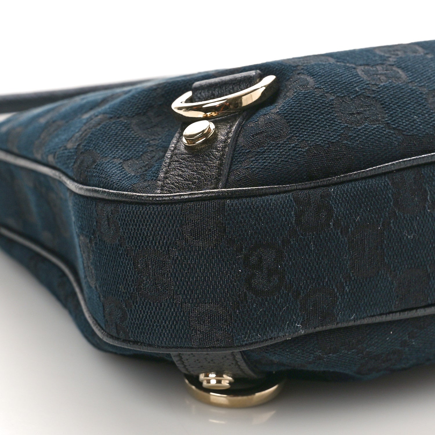 Gucci Monogram Medium Abbey D Ring Hobo Black 9 of 12