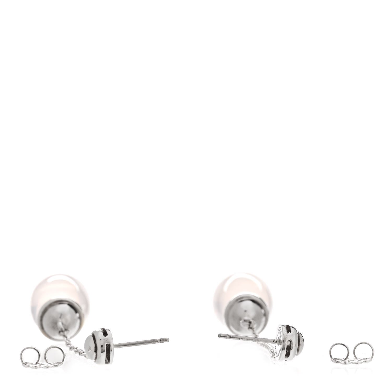 Tiffany Sterling Silver Paloma Picasso 20 Carat Rose Quartz Drop Earrings 3 of 4