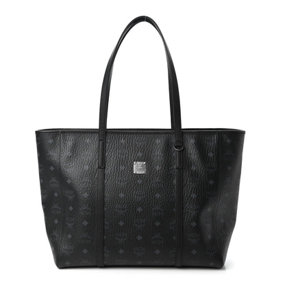 MCM Visetos Toni Shopper Tote Black 1 of 10