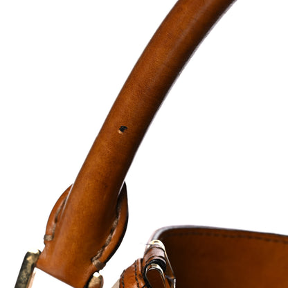 Burberry House Check Bridle Calfskin Medium Gosford Hobo Dark Tan 12 of 17