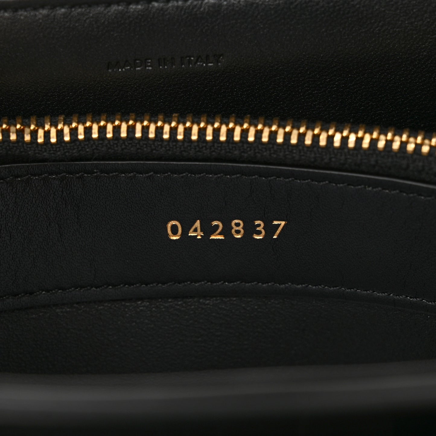 Satinated Calfskin Mini 16 Top Handle Bag Black