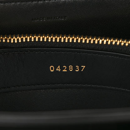 Celine Satinated Calfskin Mini 16 Top Handle Bag Black 8 of 11