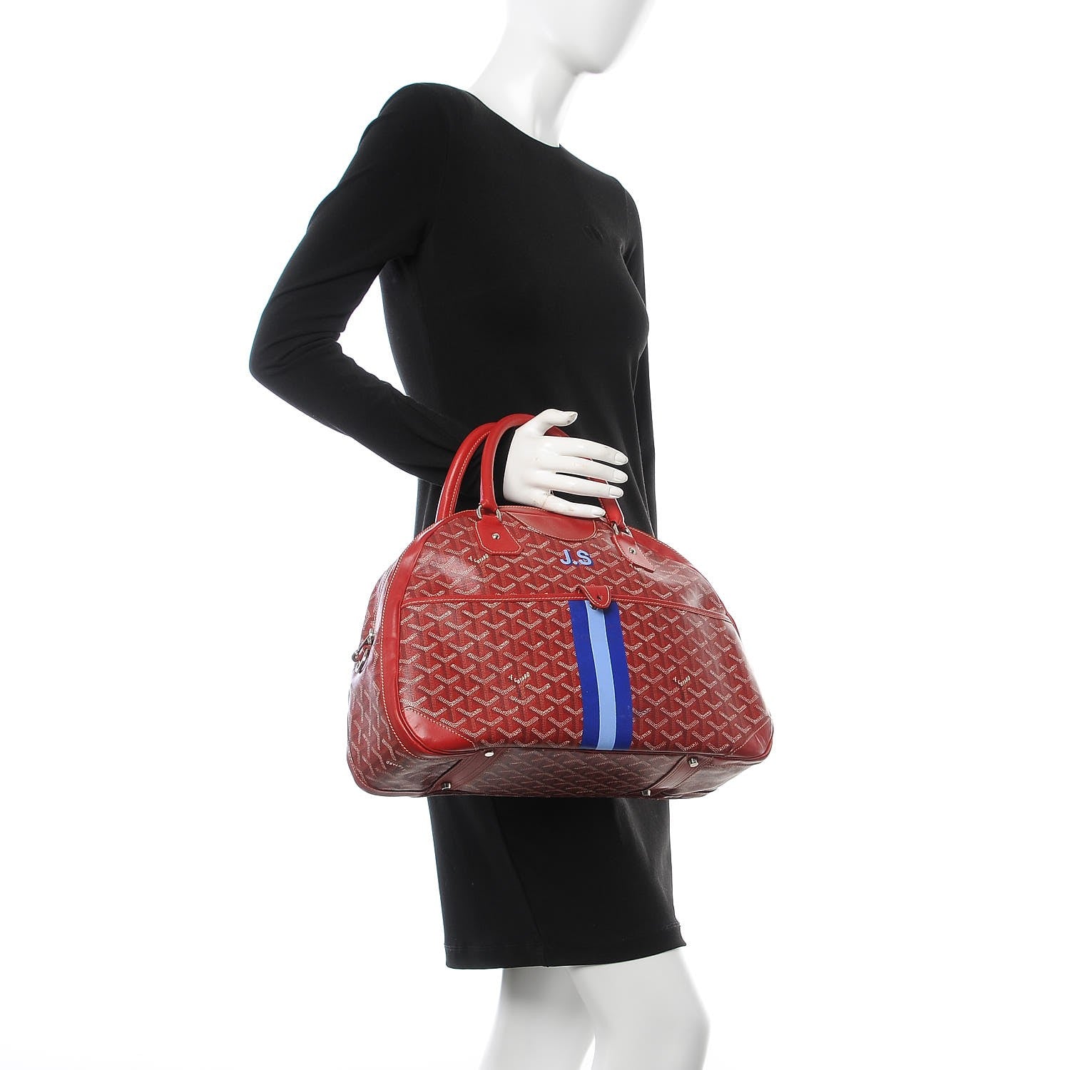 Goyard Goyardine Saint Jeanne GM Bowler Red 2 of 12