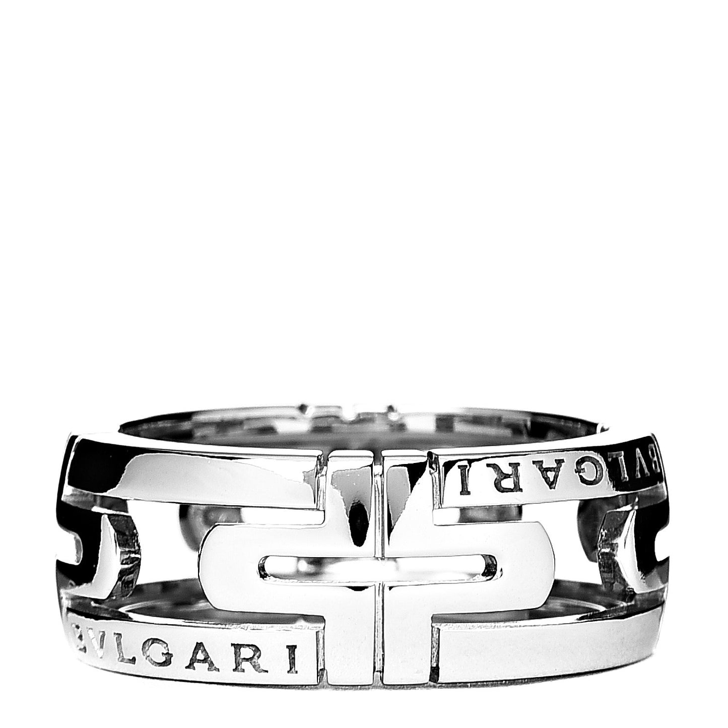 18K White Gold Parentesi Band Ring 52 6