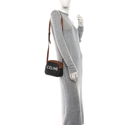 Celine Triomphe Canvas Small Camera Bag Tan 2 of 11