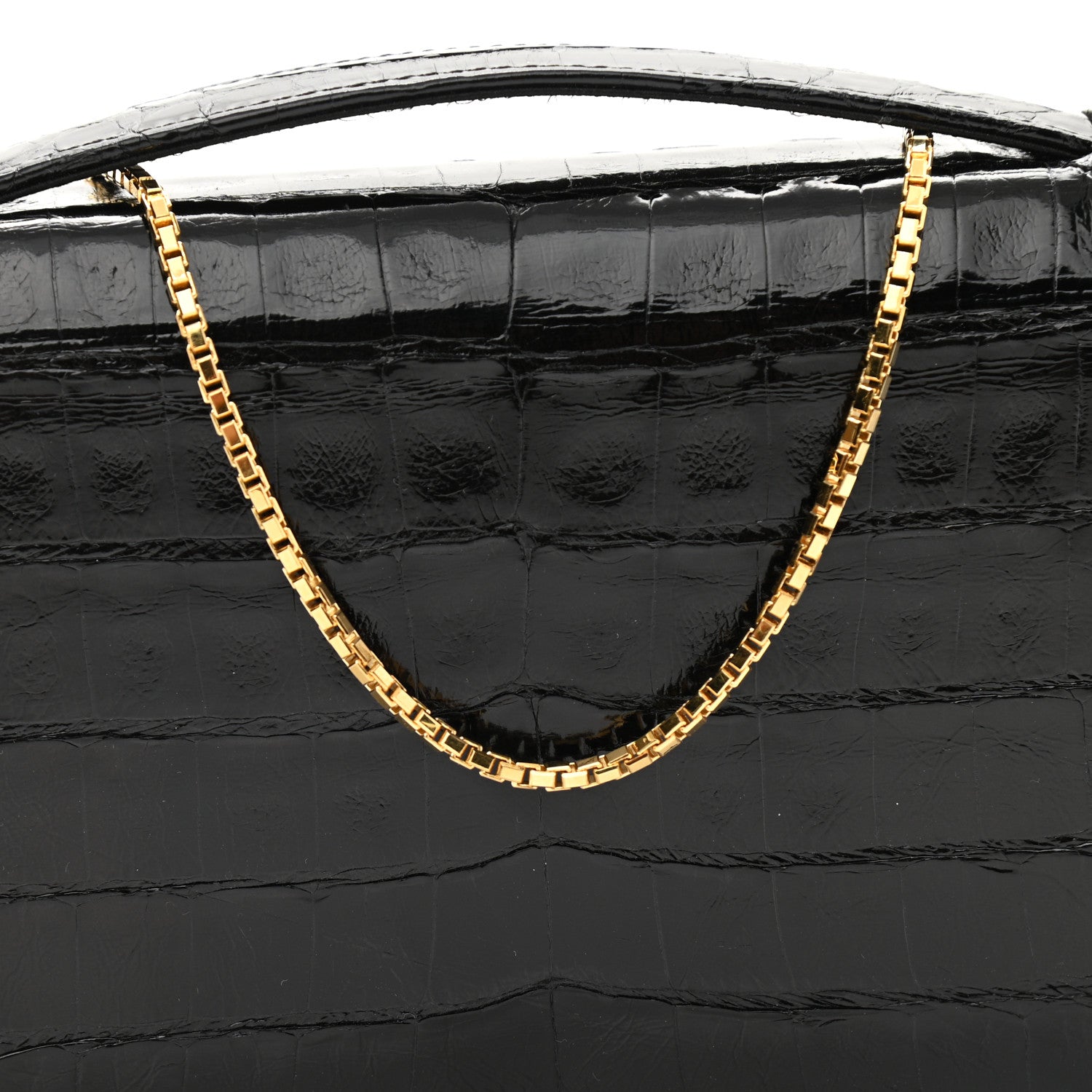 Nancy Gonzalez Crocodile Wallet On Chain Black 7 of 9