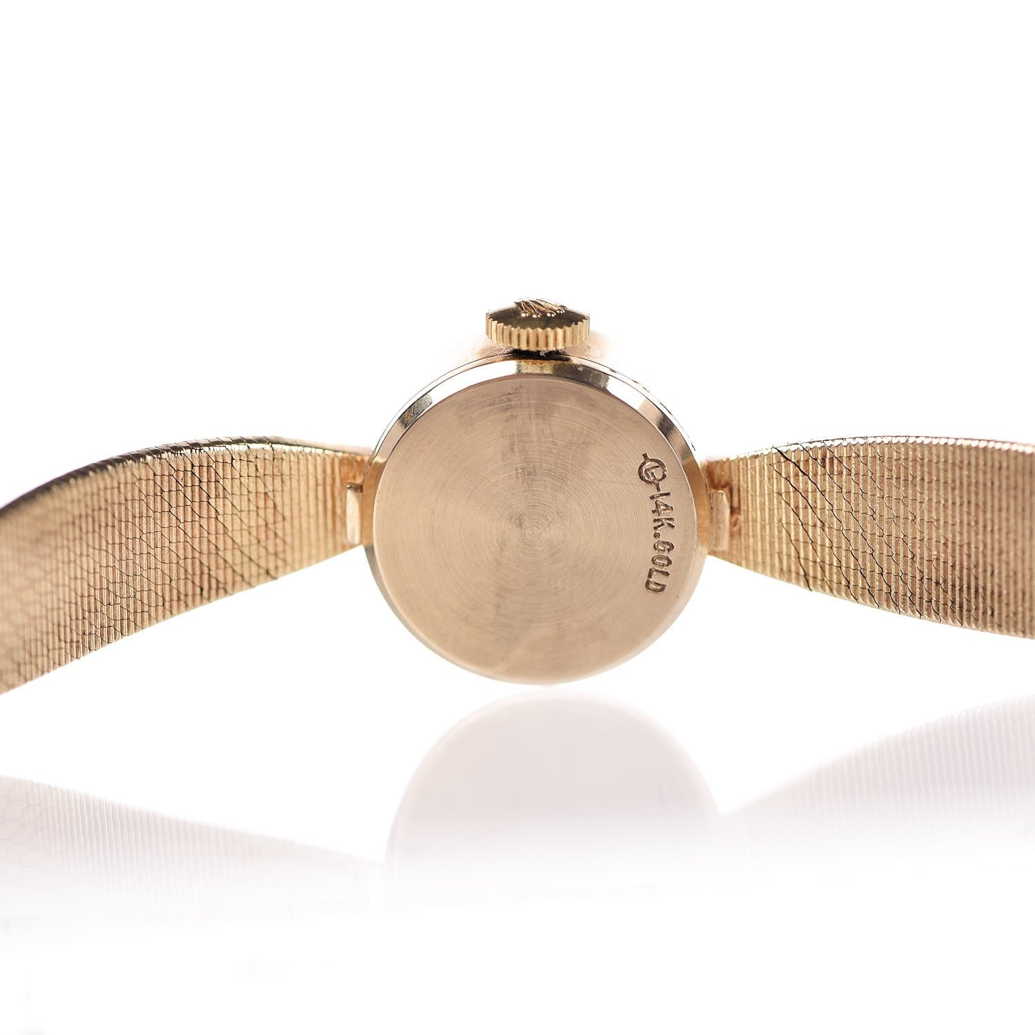 Rolex 14K Yellow Gold Diamond 15mm Cocktail Watch 7 of 10
