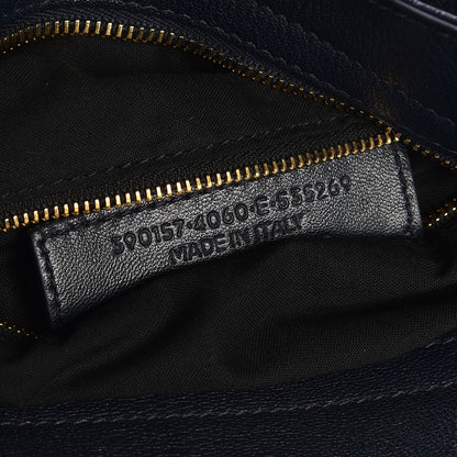 Balenciaga Chevre Gold Metallic Edge Hardware Velo Bleu Nuit Dark Sea 8 of 8