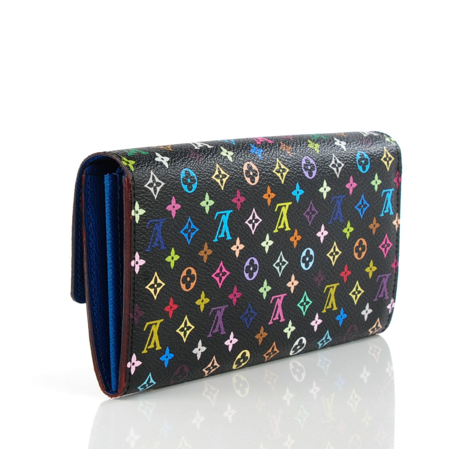 Monogram Multicolor Sarah Wallet Black Bleuet