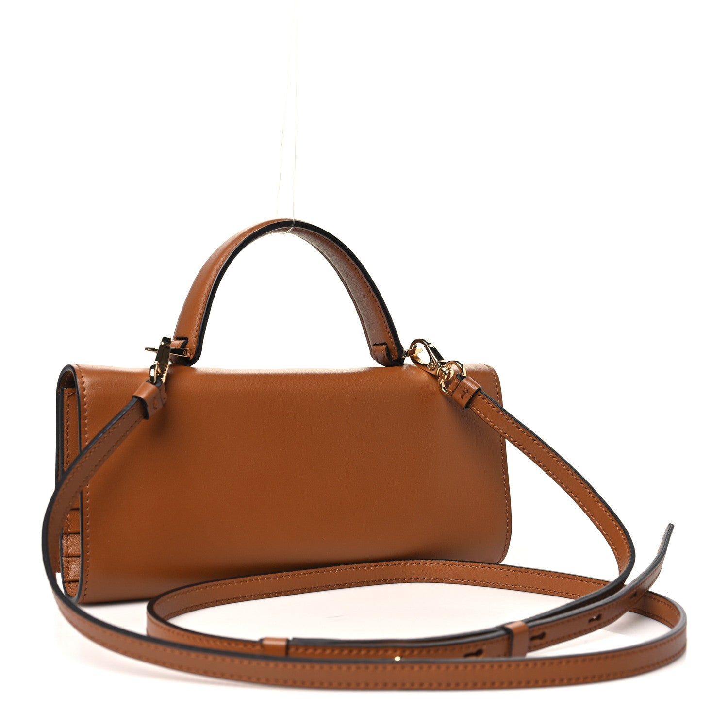 Salvatore Ferragamo Smooth Calfskin Gancini Top Handle Wallet On