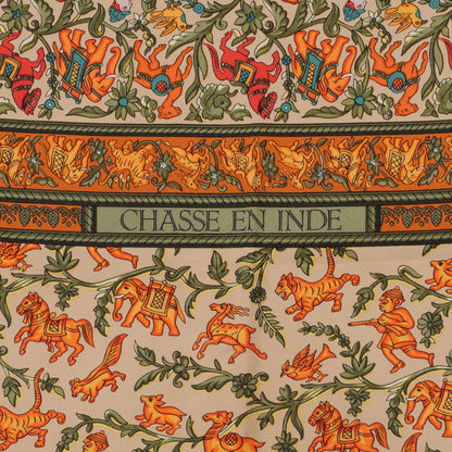 Hermes Silk Chasse en Inde Scarf 90 1 of 6