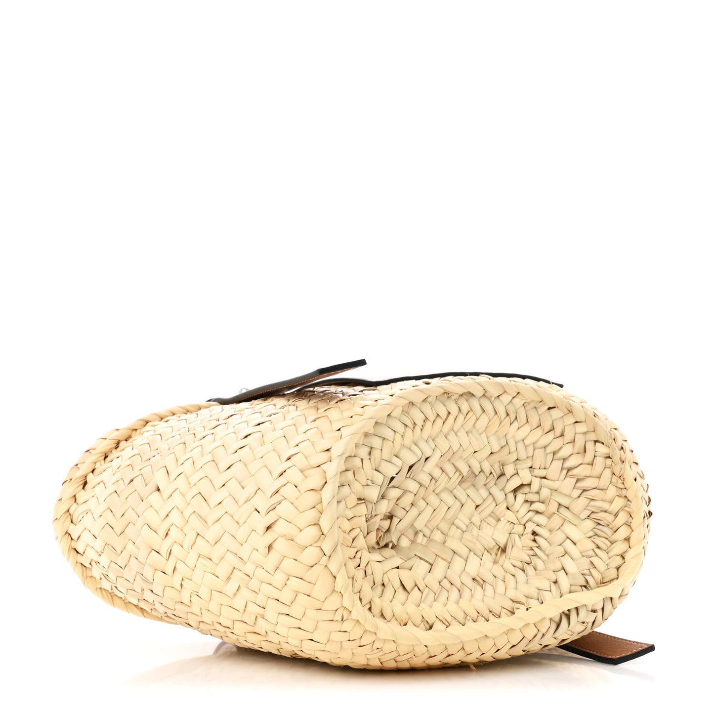 Raffia Small Basket Tote Bag Natural Tan