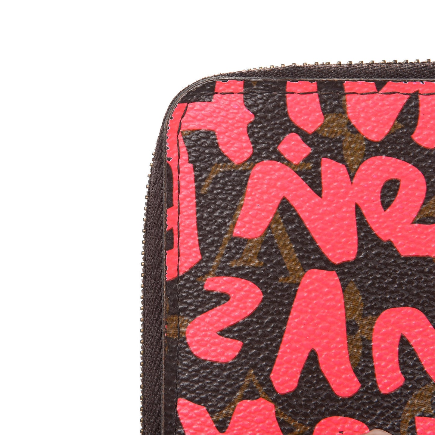 Monogram Graffiti Zippy Wallet Fuchsia