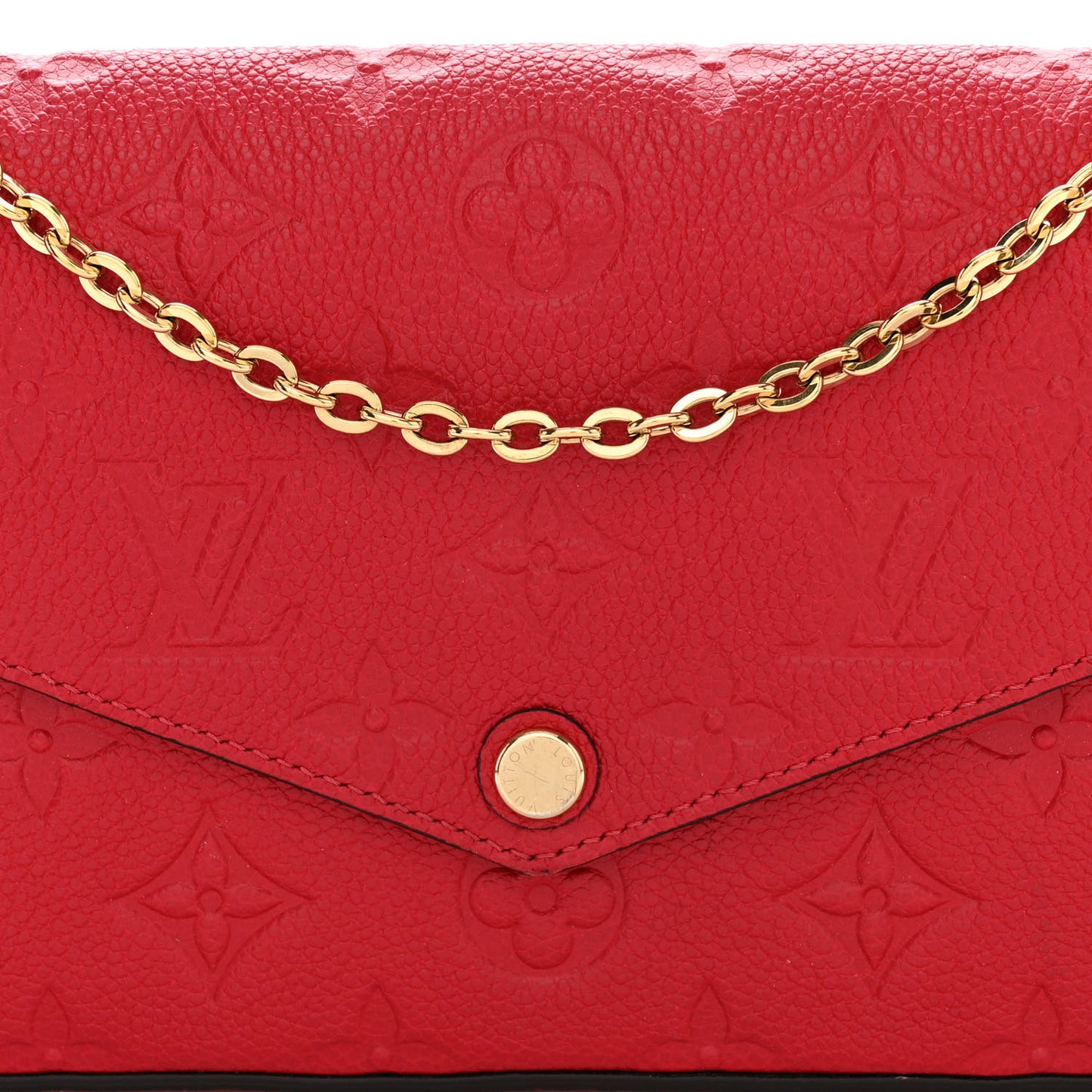 Empreinte Pochette Felicie Chain Wallet Cherry