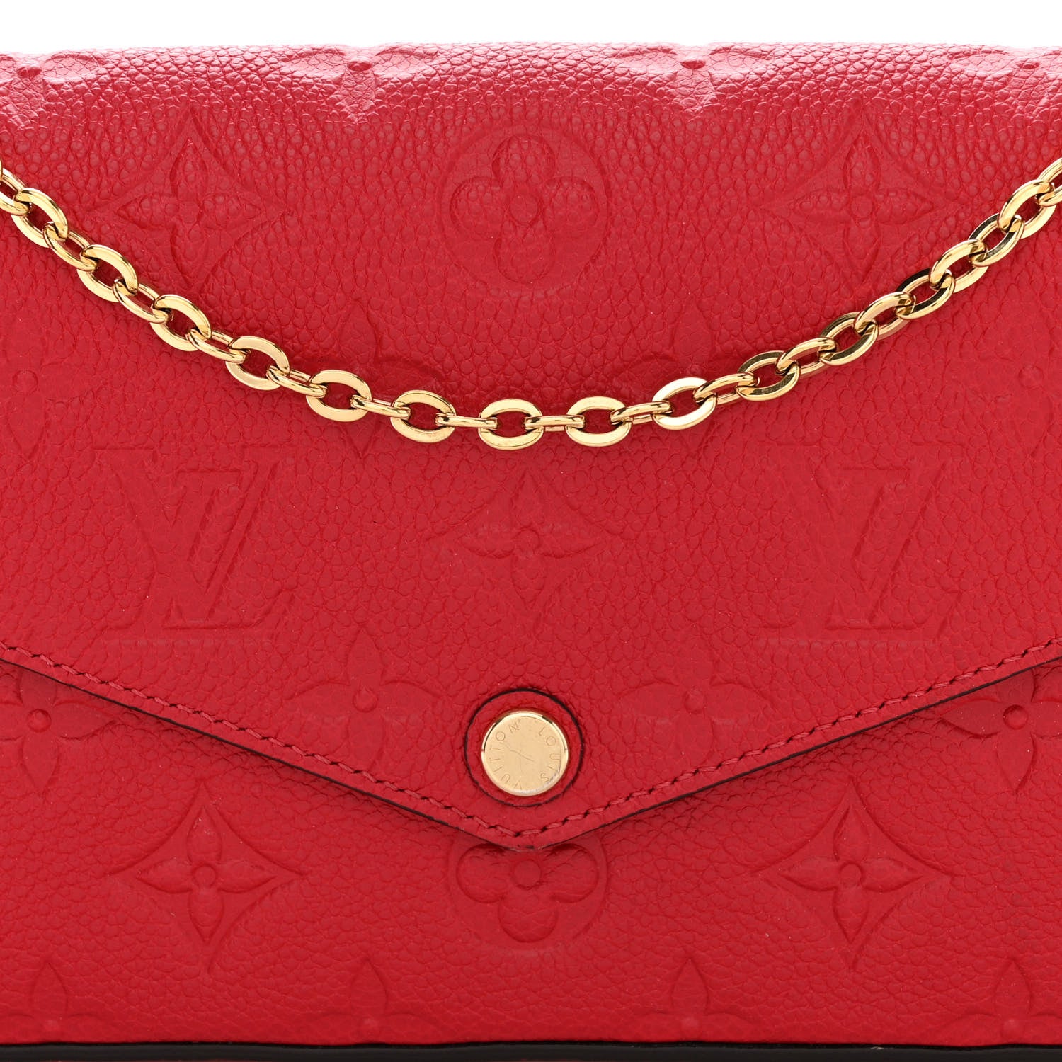 Louis Vuitton Empreinte Pochette Felicie Chain Wallet Cherry 10 of 15