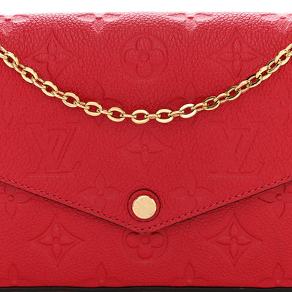 Louis Vuitton Empreinte Pochette Felicie Chain Wallet Cherry 10 of 15