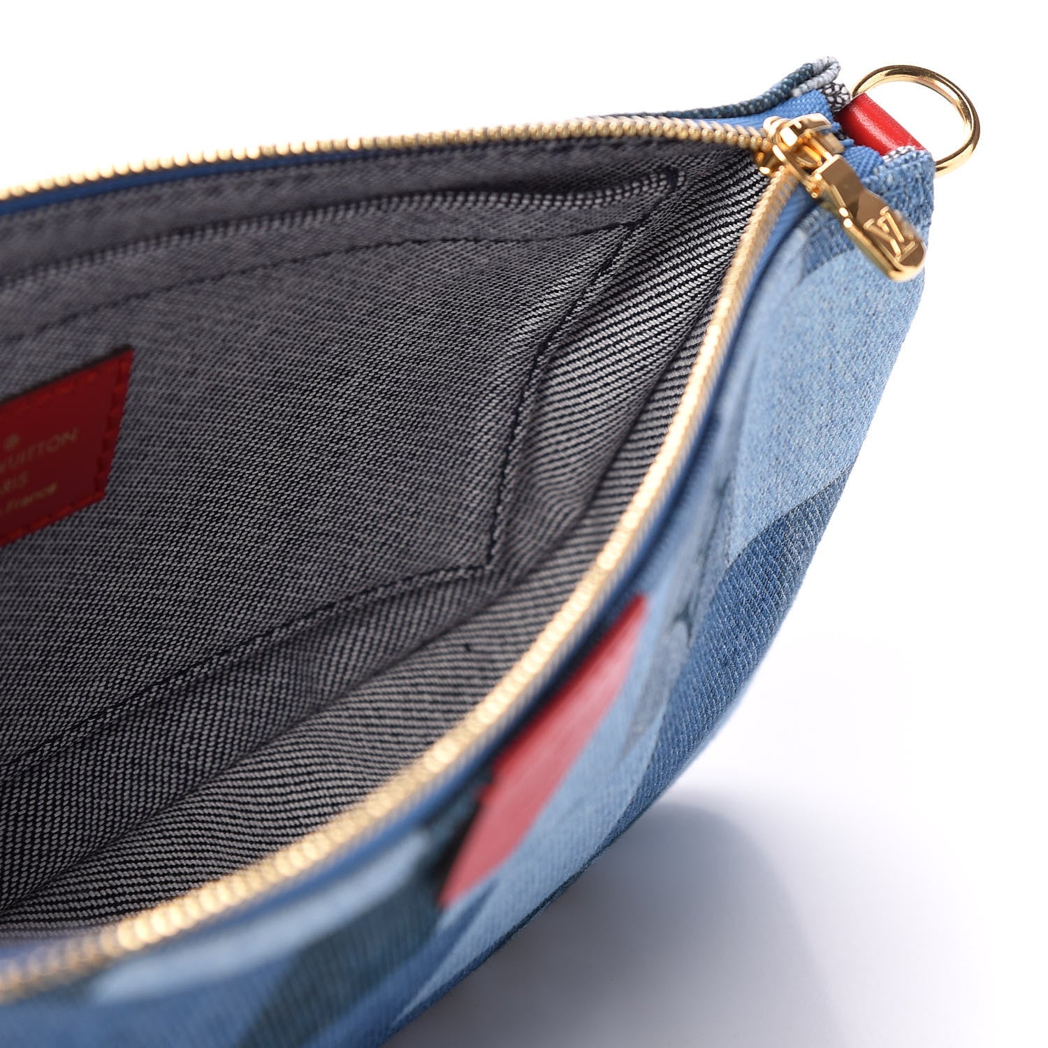 Louis Vuitton Denim Multi Pochette Accessories Large Pochette 4 of 9