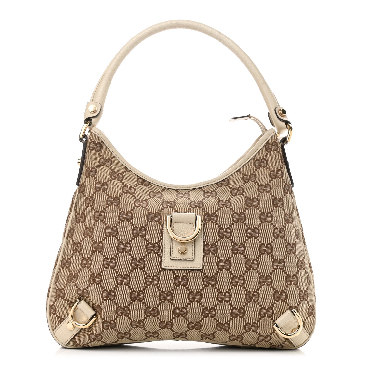 Gucci Monogram Medium Abbey D Ring Hobo Off White 1 of 16