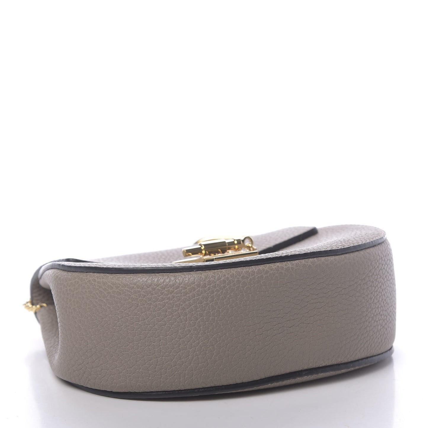 Grained Lambskin Mini Drew Shoulder Bag Motty Grey