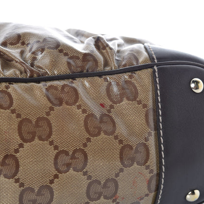 Gucci Crystal Monogram Mix Hobo Dark Brown 8 of 10