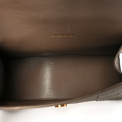 Balenciaga Coated Canvas BB Monogram Hourglass Top Handle Bag XS Beige Brown 5 of 8
