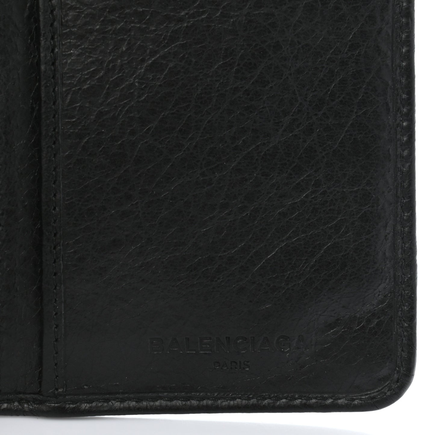 Agneau Classic Hardware Continental Zip Around Wallet Black