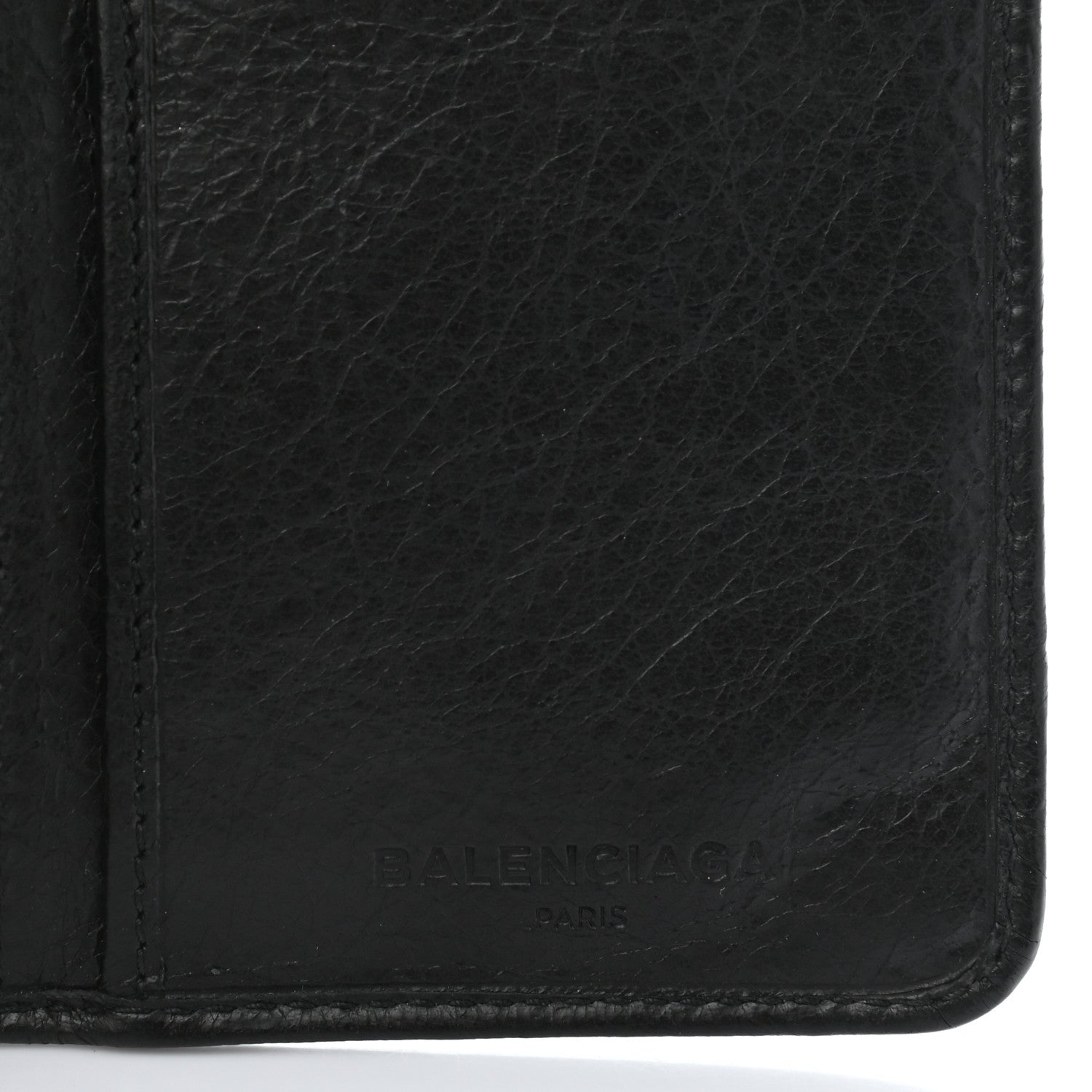 Balenciaga Agneau Classic Hardware Continental Zip Around Wallet Black 6 of 9