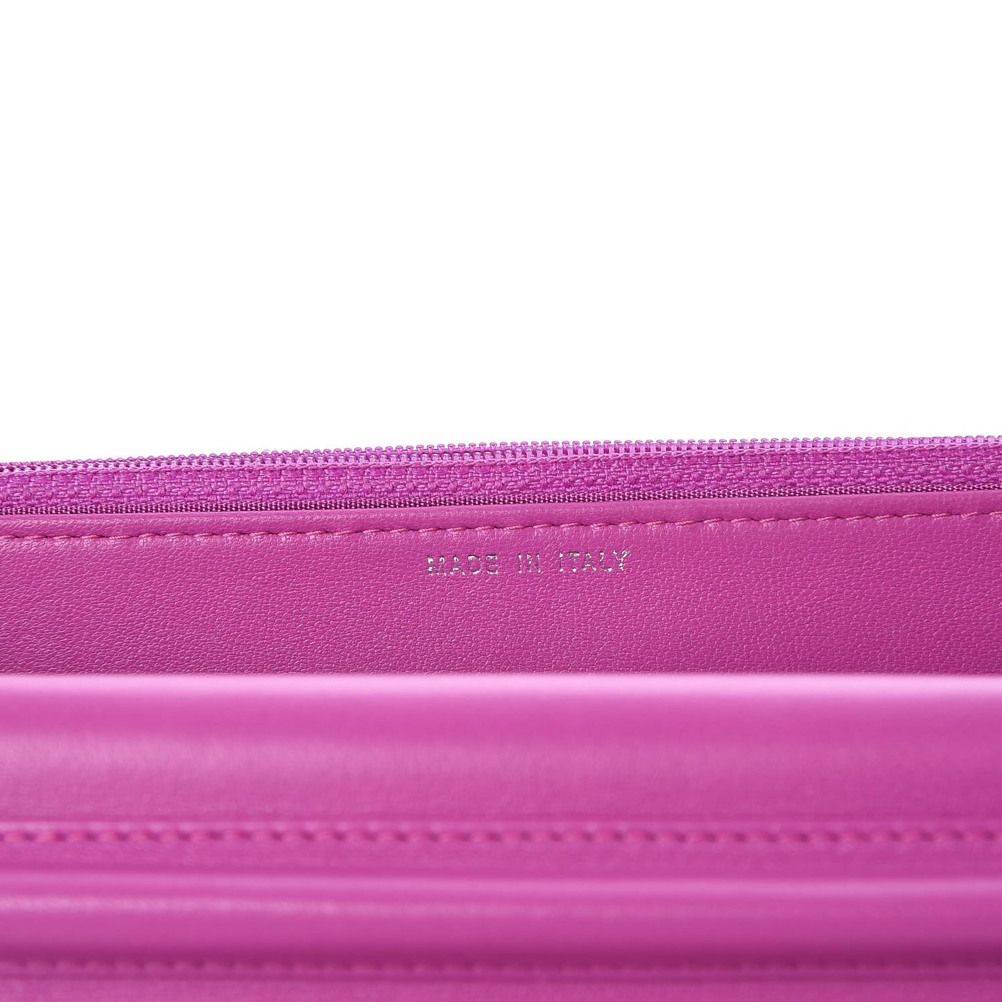 Lambskin Quilted Boy Wallet On Chain WOC Dark Pink