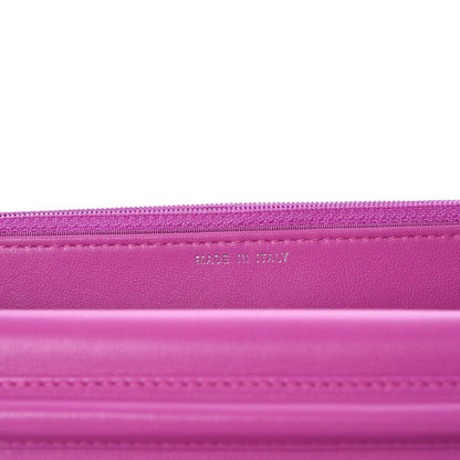 Chanel Lambskin Quilted Boy Wallet On Chain WOC Dark Pink 7 of 8